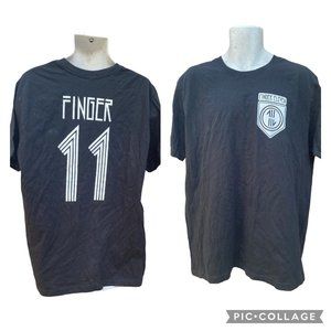 Finger Eleven Vintage band Men's T shirt XL black double sided T Shirt